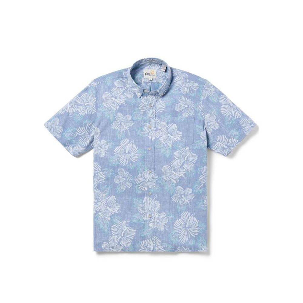 Reyn Spooner Mens Hibiscus Blooms Button Up Shirt, NWT